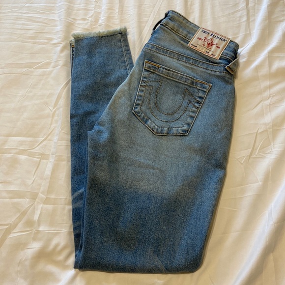 True Religion Denim - True Religion Womens Jennie Curvy Mid Rise Skinny Jean Size 28/6 nice condition